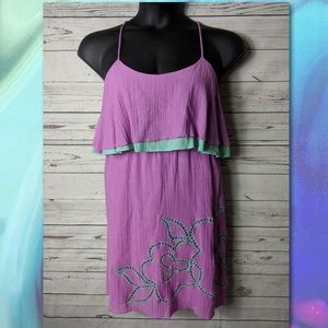 Judith March M Purple/Teal Sheath Dress